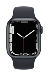 Viedpulksteni Apple  Watch Series 7 GPS, 41mm Midnight Aluminium Case with Sport Band - Regular Midnight