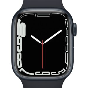 Viedpulksteni Apple  Watch Series 7 GPS, 41mm Midnight Aluminium Case with Sport Band - Regular Midnight