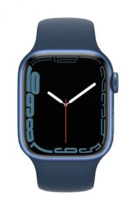 Viedpulksteni Apple  Watch Series 7 GPS, 41mm Blue Aluminium Case with Sport Band - Regular Abyss Blue