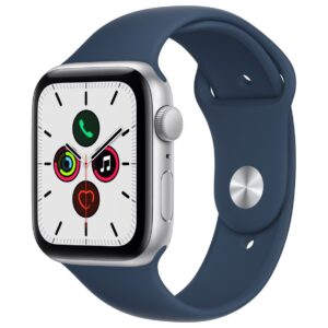 Viedpulksteni Apple  Watch SE GPS 44mm Silver Aluminium Case with Sport Band Abyss Blue