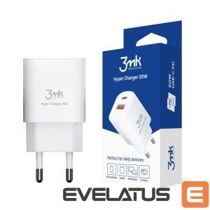 Adapteriai 3MK Universal Hyper Charger 20W White