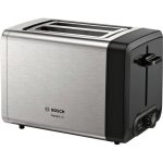 Röster Bosch  DesignLine Toaster TAT4P420 Power 970 W, Number of slots 2, Housing material Stainless Steel, Stainless steel/Black 