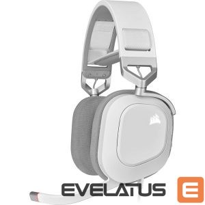 Wireless headphones Corsair  Corsair RGB USB Gaming Headset HS80 Built-in microphone, White, Wired, Over-Ear 