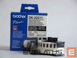Printer accessories Brother  DK-22211 Continuous Length Paper Label Black, White, DK, 29mm, 15.24 m 