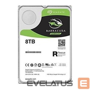 Kõvaketas HDD SeaGate  HDD||Barracuda|8TB|SATA 3.0|256 MB|5400 rpm|Discs/Heads 4/8|3,5"|ST8000DM004 