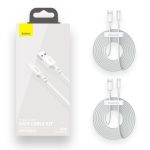 Cable Baseus  CABLE USB TO USB-C 1.5M/2PCS WHITE TZCATZJ-02 