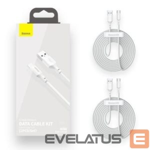 Cable Baseus  CABLE USB TO USB-C 1.5M/2PCS WHITE TZCATZJ-02 