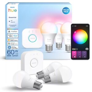 LED spuldze Philips Hue  E WCA  806 A60 E27 3kit EU | 