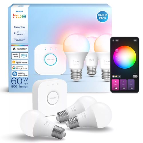 LED spuldze Philips Hue E WCA 806 A60 E27 3kit EU |