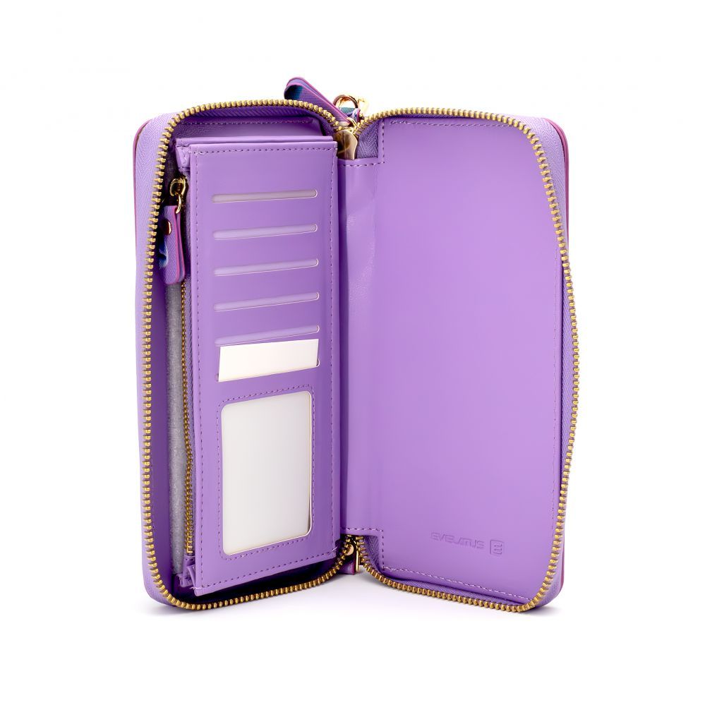 Maciņš universāla kabata Evelatus Universal Either Wallet Flower Purple