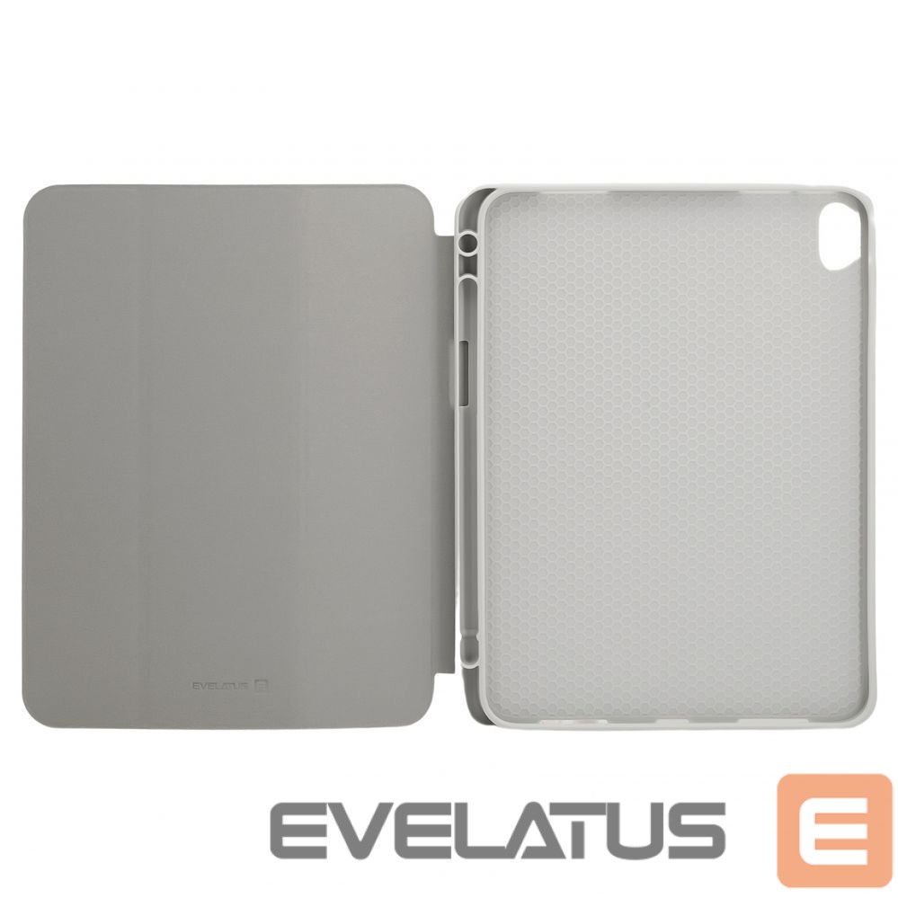 Kaaned Evelatus iPad Air (2022) 10.9 Tablet case with imitate microfiber inside Silver