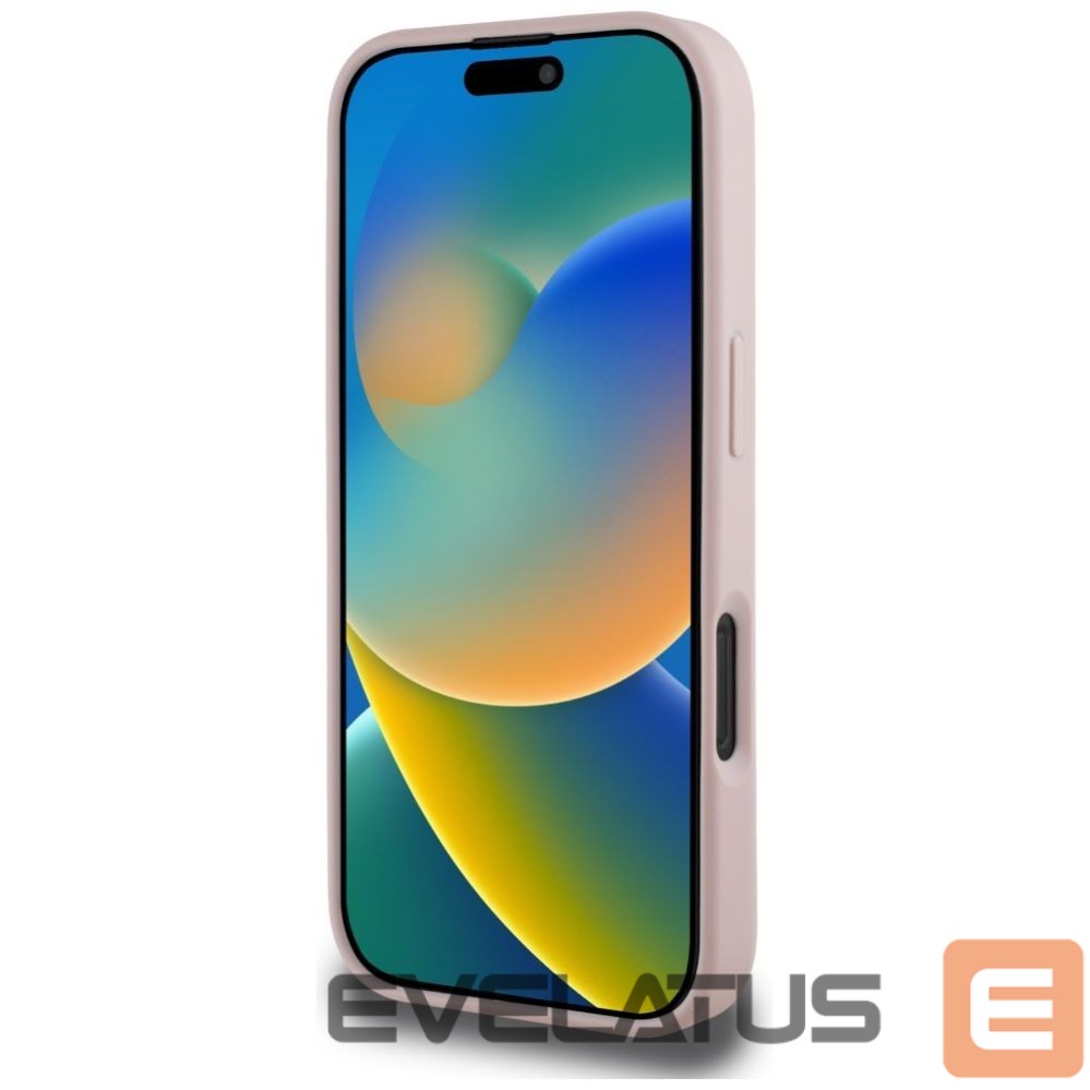 Muud kaubad Guess Guess Hot Stamp 4G Pattern Triangle Metal Logo iPhone 16 Pro Case - Pink