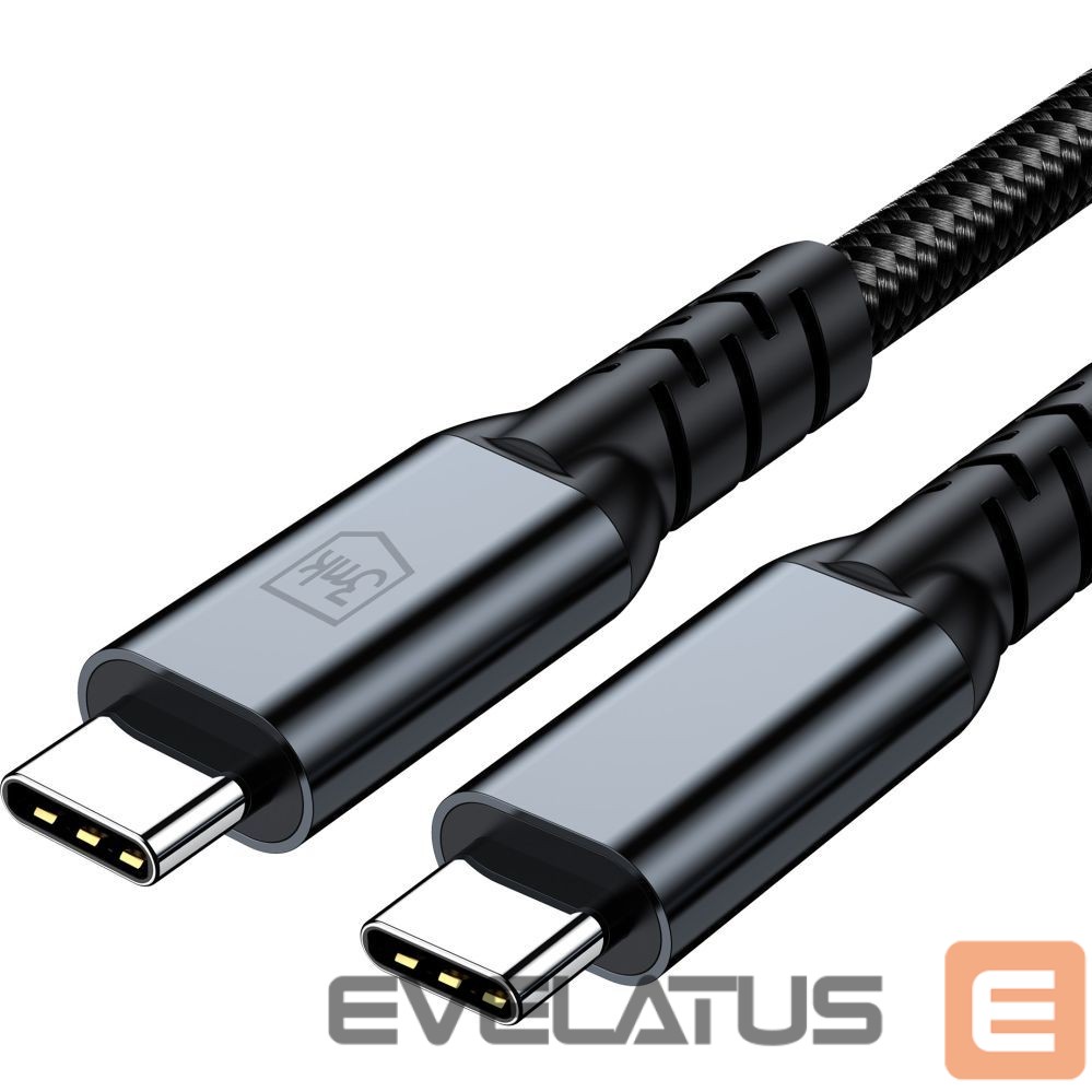 Muud kaubad 3MK 3mk Hyper Cable N-SERIES Thunderbolt 4 USB-C / USB-C 1m 48V/5A 40Gb/s 240W 8K60Hz - black