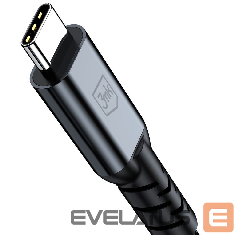 Muud kaubad 3MK 3mk Hyper Cable N-SERIES Thunderbolt 4 USB-C / USB-C 1m 48V/5A 40Gb/s 240W 8K60Hz - black