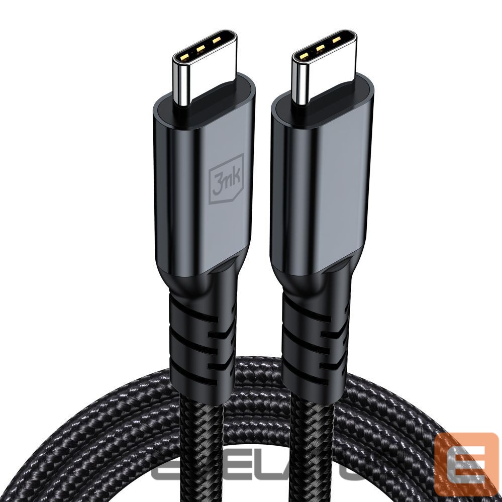 Muud kaubad 3MK 3mk Hyper Cable N-SERIES Thunderbolt 4 USB-C / USB-C 1m 48V/5A 40Gb/s 240W 8K60Hz - black