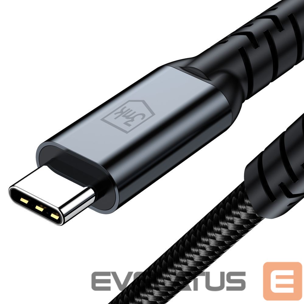 Muud kaubad 3MK 3mk Hyper Cable N-SERIES Thunderbolt 4 USB-C / USB-C 1m 48V/5A 40Gb/s 240W 8K60Hz - black