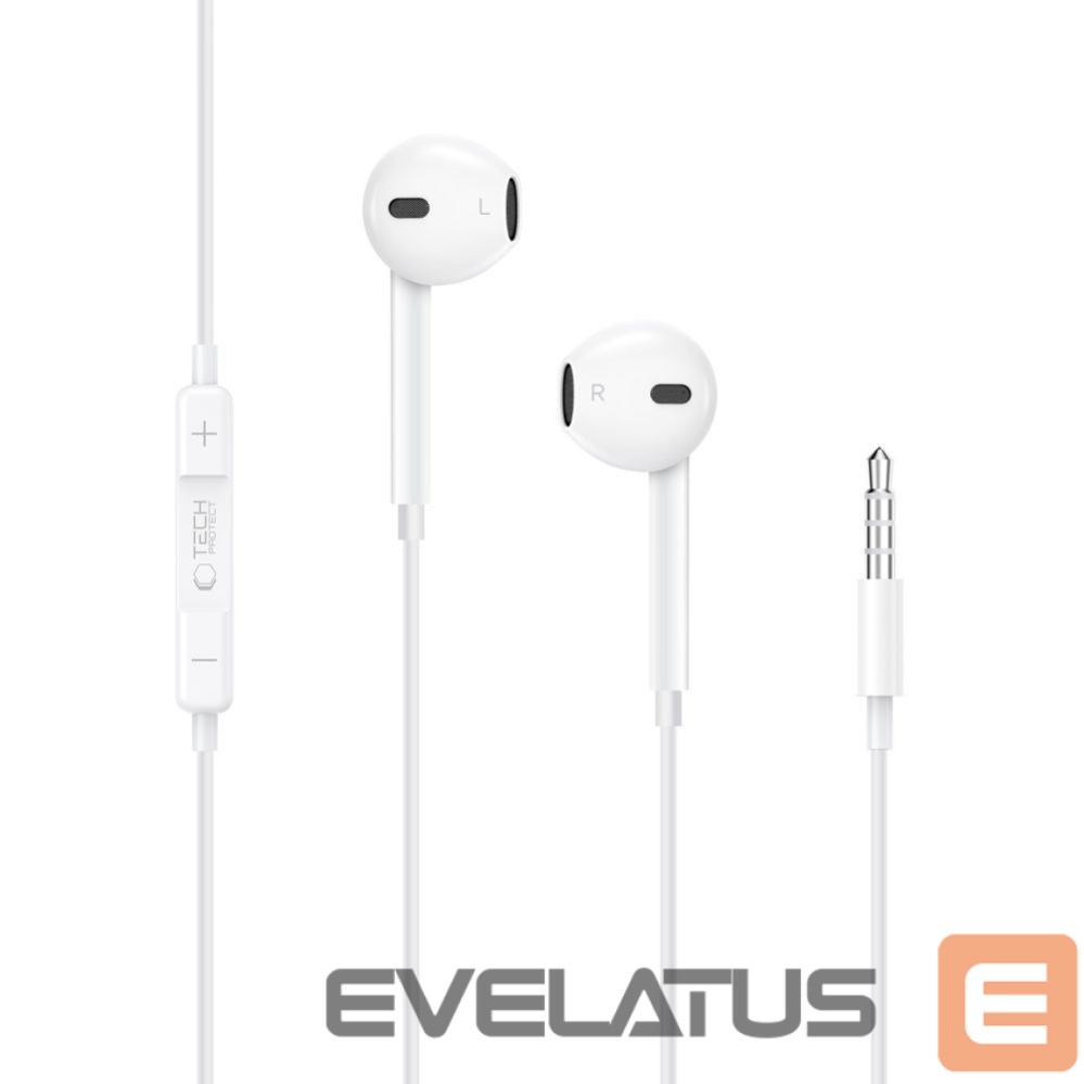 Muud kaubad Tech-Protect Tech-Protect Ultraboost Core Mini Jack Wired Headphones - White