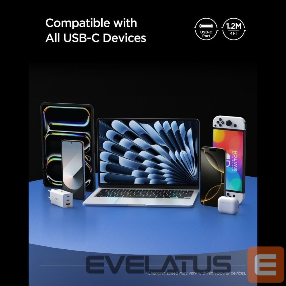 Other goods Spigen Spigen Essential EB24012CC USB-C / USB-C 240W 120cm Cable - Black