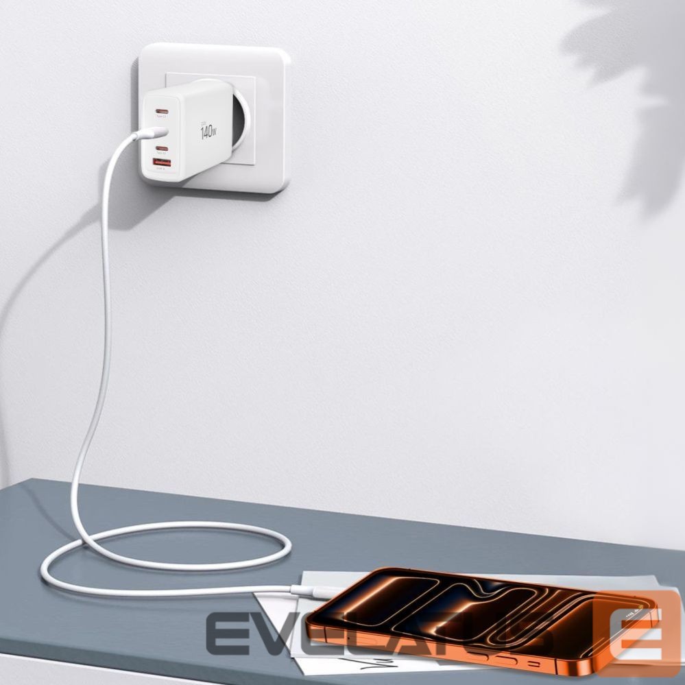 Muud kaubad Tech-Protect Tech-Protect NC140W-GAN 4-Port 140W Wall Charger - White