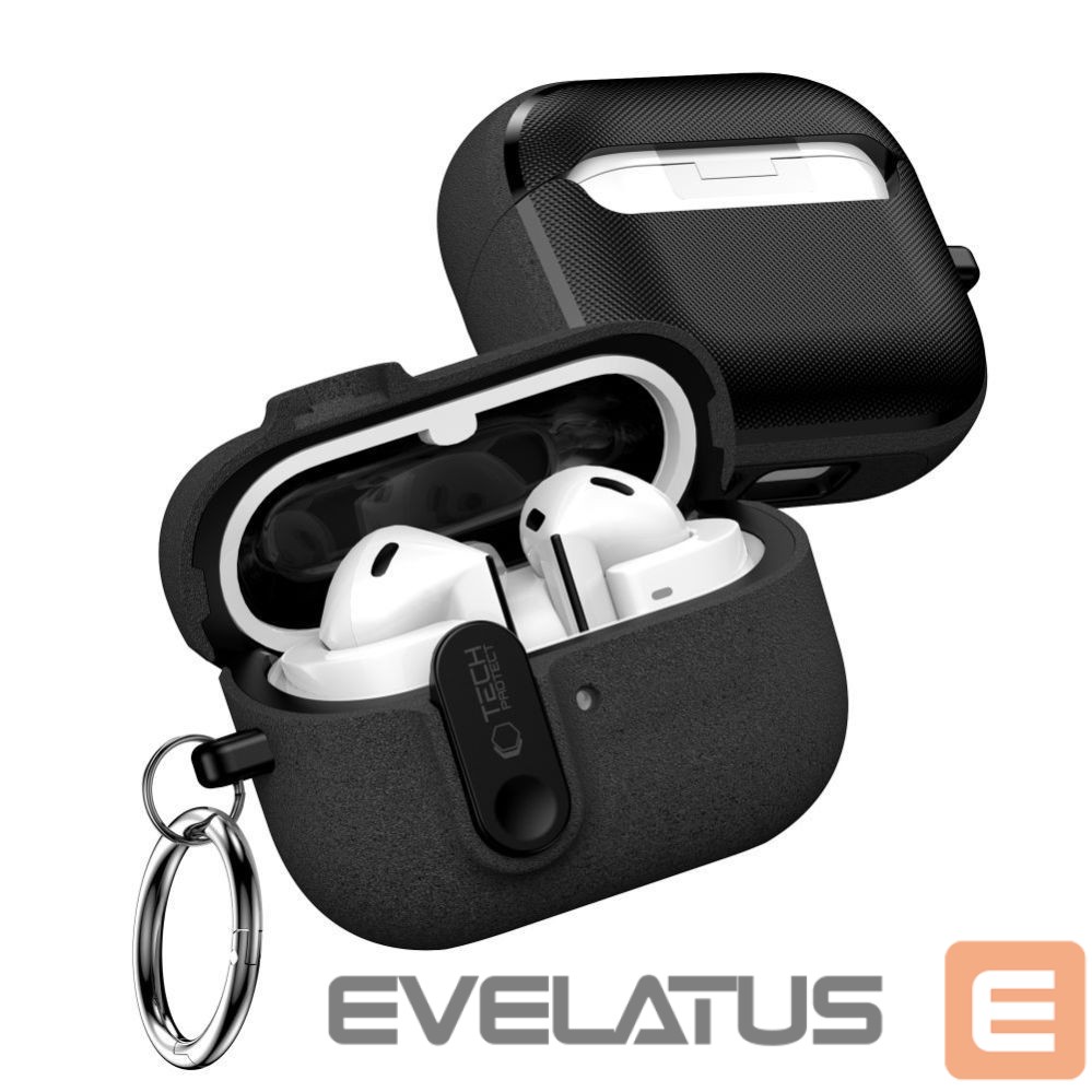 Muud kaubad Tech-Protect Tech-Protect Slim Hook Case for Samsung Galaxy Buds 3 / 3 FE / 3 Pro - Black