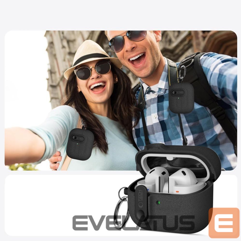 Muud kaubad Tech-Protect Tech-Protect Slim Hook Case for Samsung Galaxy Buds 3 / 3 FE / 3 Pro - Black