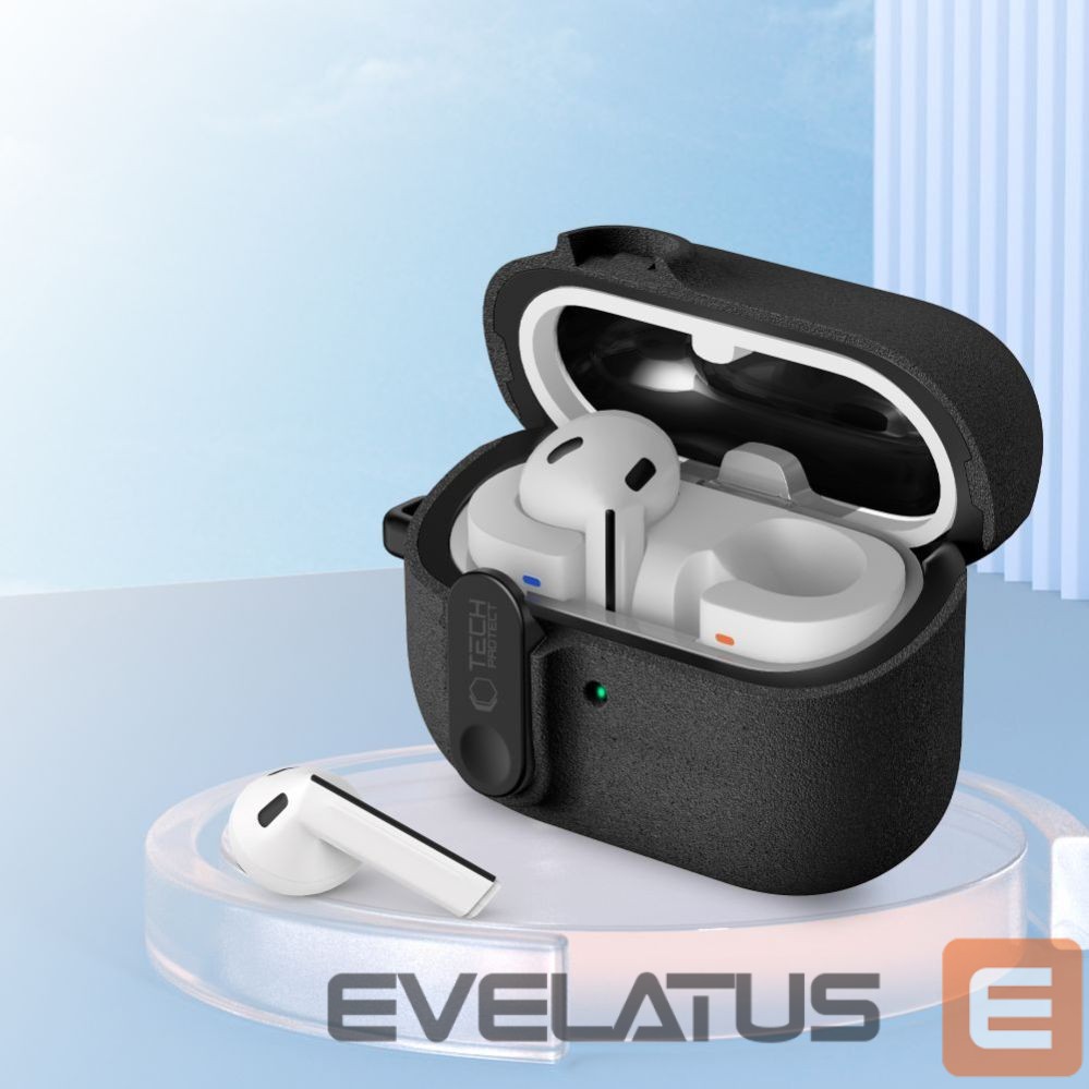 Muud kaubad Tech-Protect Tech-Protect Slim Hook Case for Samsung Galaxy Buds 3 / 3 FE / 3 Pro - Black