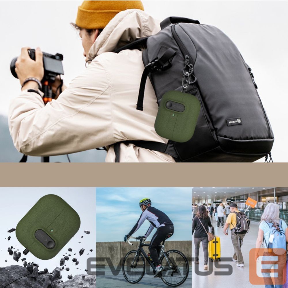 Muud kaubad Tech-Protect Tech-Protect Slim Hook Case for Samsung Galaxy Buds 3 / 3 FE / 3 Pro - Green