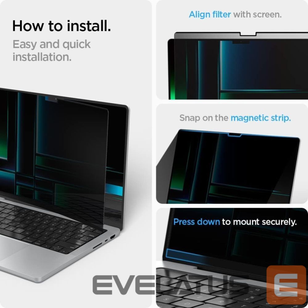 Other goods Spigen Spigen SafeView Privacy Screen Protector for MacBook Pro 14 (2021-2025)