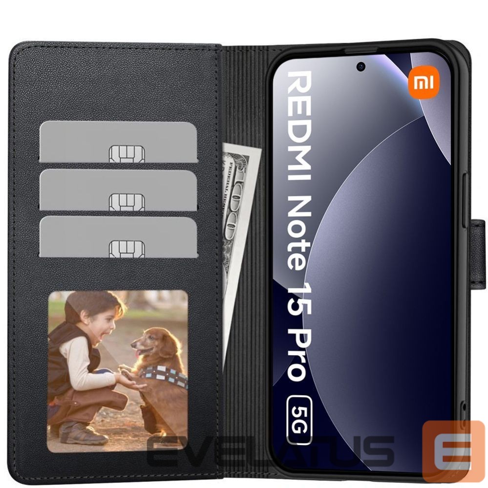 Muud kaubad Tech-Protect Tech-Protect Wallet Case for Xiaomi Redmi Note 15 Pro 5G - Black