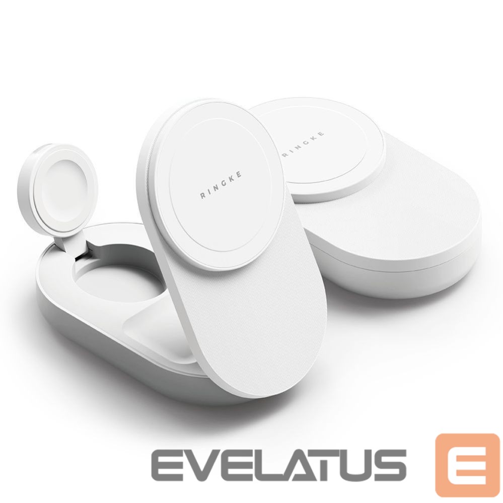 Other goods Ringke Ringke QI2.2 25W 3in1 Magnetic MagSafe Inductive Charger - White