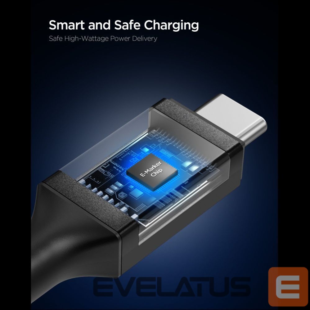 Other goods Spigen Spigen Essential EB24015CC USB-C / USB-C 240W 150cm Cable - Black