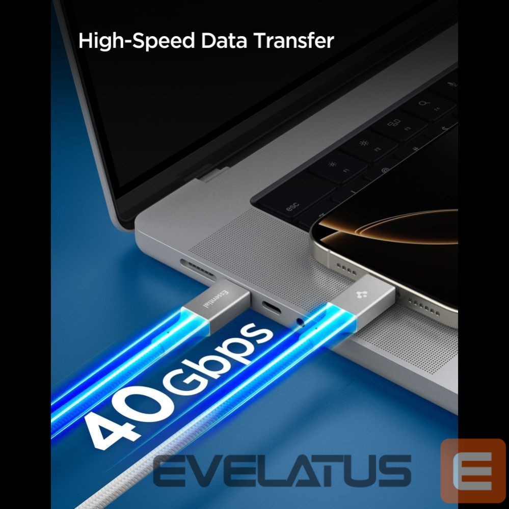 Other goods Spigen Spigen Essential EB24015CC USB-C / USB-C 240W Cable 150cm - White