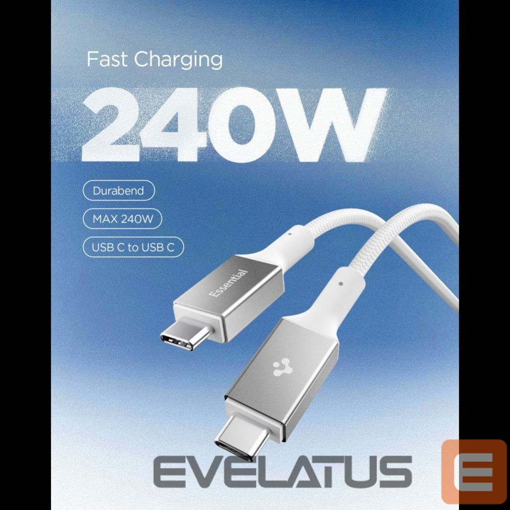 Other goods Spigen Spigen Essential EB24015CC USB-C / USB-C 240W Cable 150cm - White