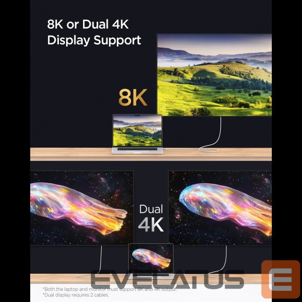 Other goods Spigen Spigen Essential EB24015CC USB-C / USB-C 240W Cable 150cm - White