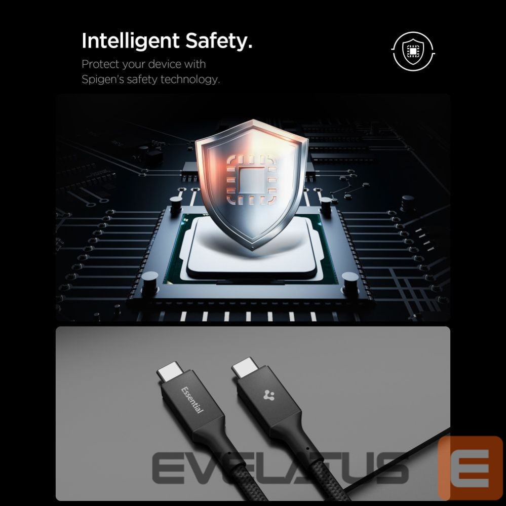 Other goods Spigen Spigen Essential EB10015CC USB-C / USB-C 100W 150cm Cable - Black