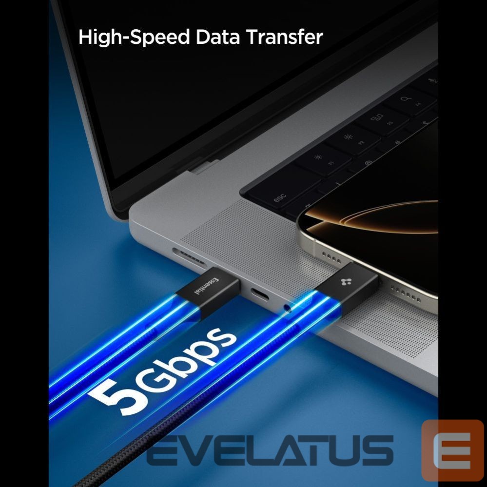 Other goods Spigen Spigen Essential EB10015CC USB-C / USB-C 100W 150cm Cable - Black