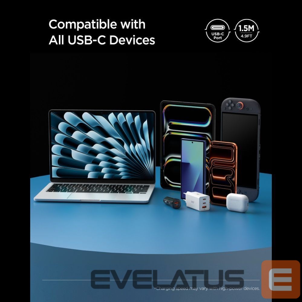 Other goods Spigen Spigen Essential EB10015CC USB-C / USB-C 100W 150cm Cable - Black