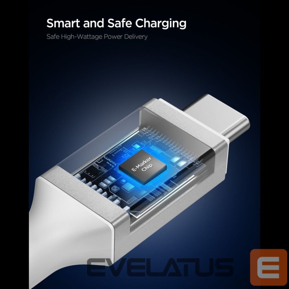 Other goods Spigen Spigen Essential EB10015CC USB-C / USB-C 100W 150cm Cable - White