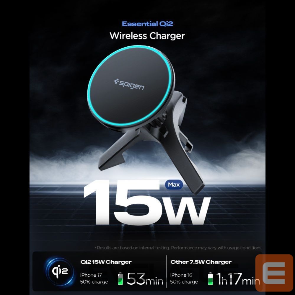 Muud kaubad Spigen Spigen EV15MAQ Essential Qi2 MagSafe Car Air Vent Holder - Black