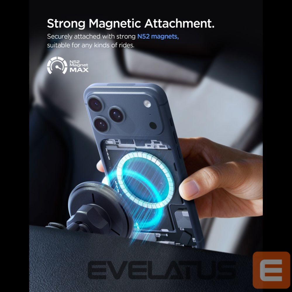 Muud kaubad Spigen Spigen EV15MAQ Essential Qi2 MagSafe Car Air Vent Holder - Black