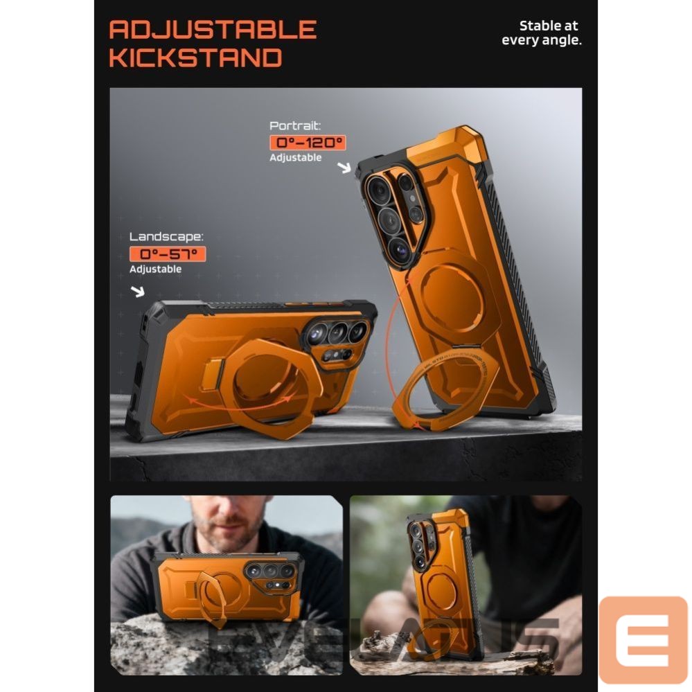 Muud kaubad Supcase Supcase UB Grip Mag MagSafe Case for Samsung Galaxy S26 Ultra - Orange and Black