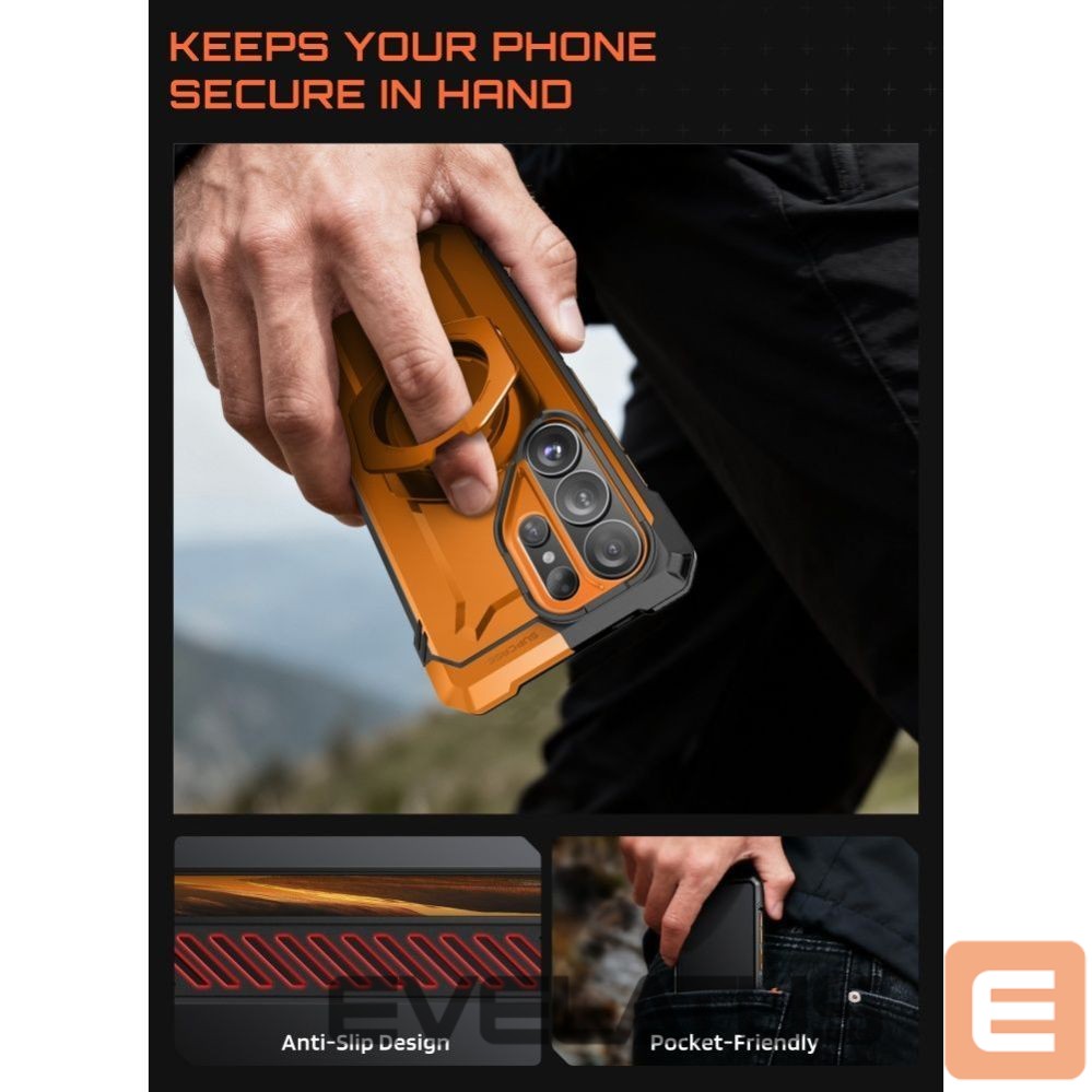 Muud kaubad Supcase Supcase UB Grip Mag MagSafe Case for Samsung Galaxy S26 Ultra - Orange and Black