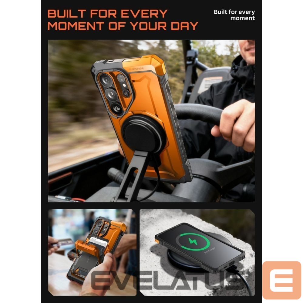 Muud kaubad Supcase Supcase UB Grip Mag MagSafe Case for Samsung Galaxy S26 Ultra - Orange and Black