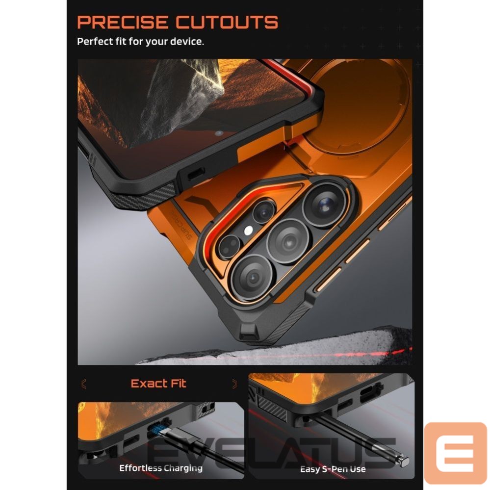 Muud kaubad Supcase Supcase UB Grip Mag MagSafe Case for Samsung Galaxy S26 Ultra - Orange and Black