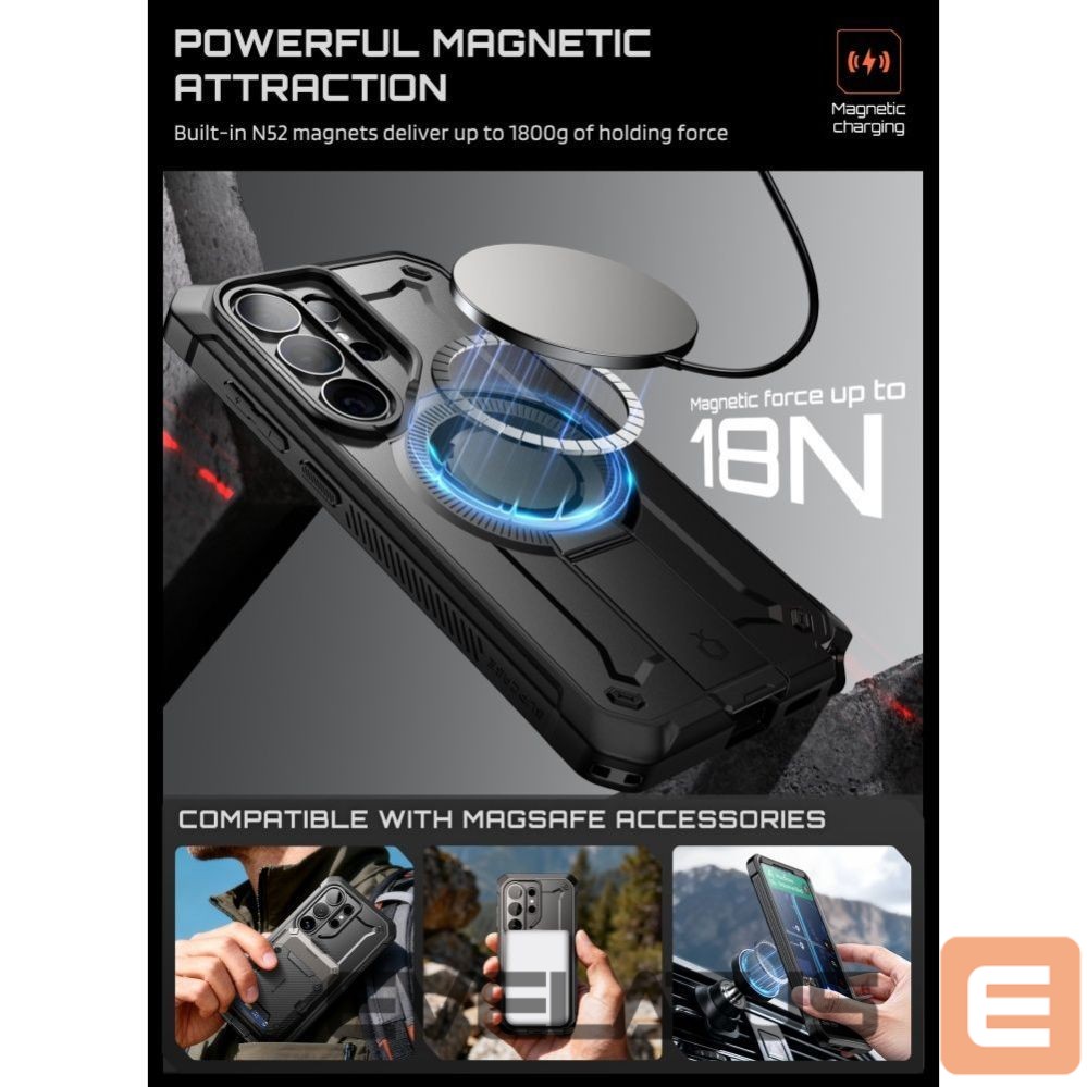 Muud kaubad Supcase Supcase Unicorn Beetle Pro Mag MagSafe 2-set Case for Samsung Galaxy S26 Ultra - Black