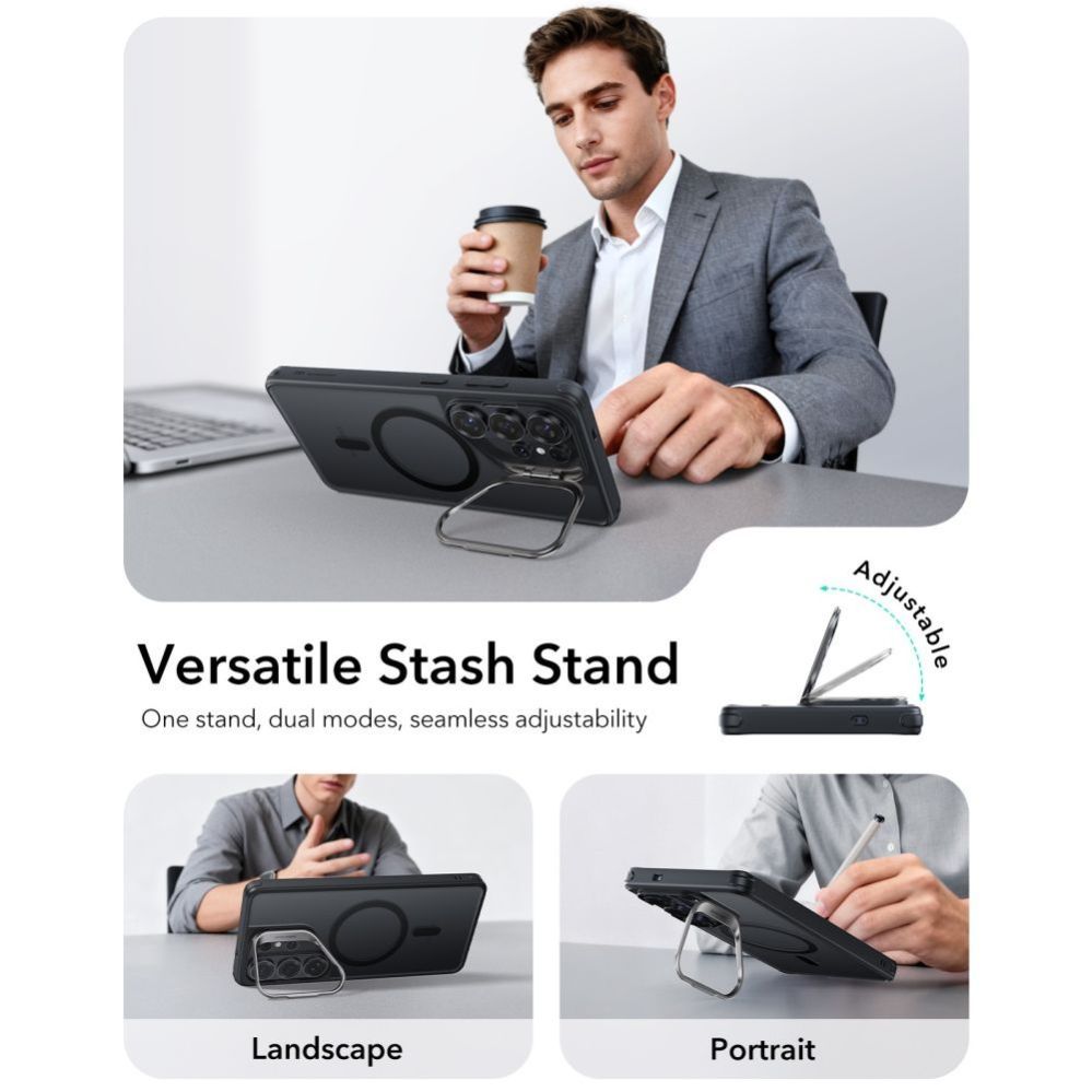 Muud kaubad ESR ESR Classic Hybrid Kickstand MagSafe Case for Samsung Galaxy S26 Ultra - Black