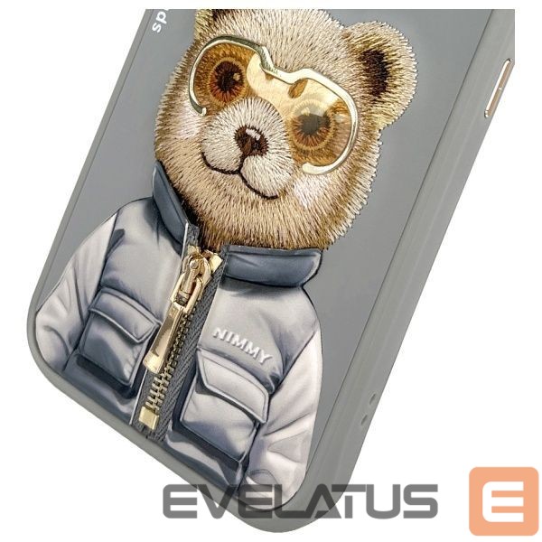 Muud kaubad Nimmy Nimmy Cool&Cute 2.0 Bear Case for iPhone 15 Pro Max - Gray
