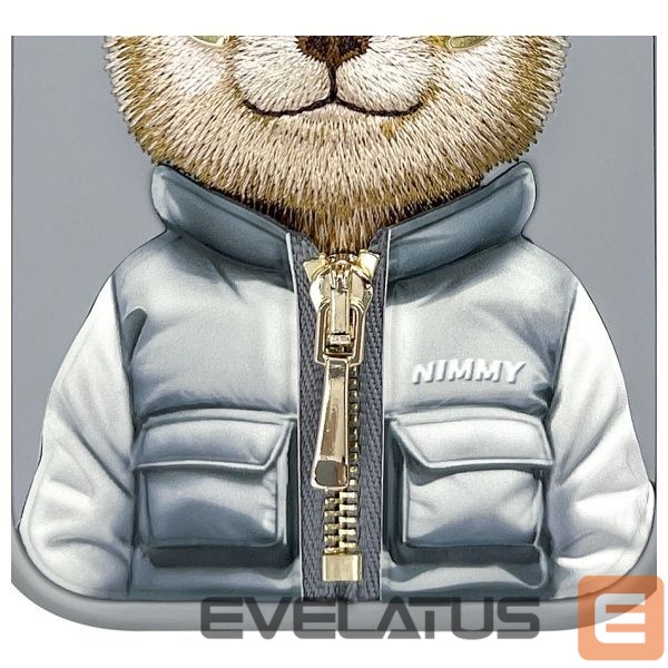 Muud kaubad Nimmy Nimmy Cool&Cute 2.0 Bear Case for iPhone 15 Pro Max - Gray