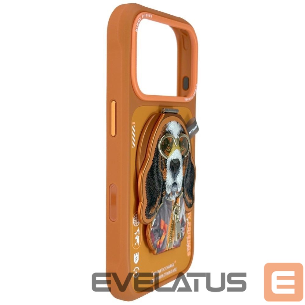 Muud kaubad Nimmy Nimmy Cool&Cute 2.0 Dog Case for iPhone 17 Pro Max with Magnetic Hanger - Orange