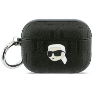 Kitos prekės Karl Lagerfeld  Karl Lagerfeld Monogram Karl Head Case for AirPods Pro 3 - Black 